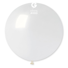 BALÃO DE LÁTEX CRYSTAL CLEAR#000 G30 COM 5 UNIDADES -31''