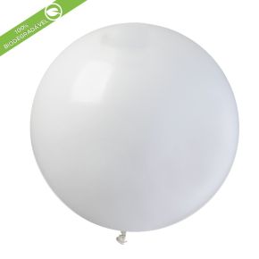 BALÃO DE LÁTEX WHITE#001 GM30 COM 5 UNIDADES -31"