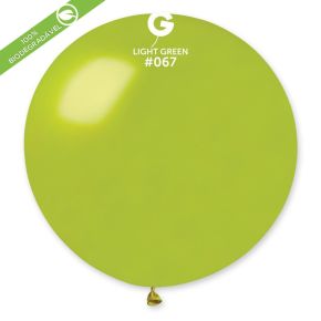 BALÃO DE LÁTEX METÁLICO LIGHT GREEN#067 GM30 COM 5 UNIDADES -31"