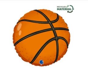 BALÃO METALIZADO BASKETBALL 18" GRABO