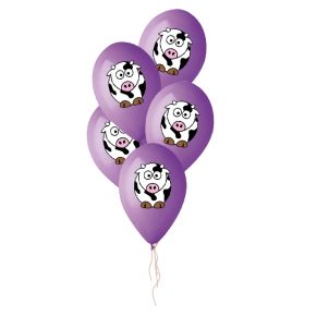 BALÃO DE LÁTEX FARM FRIENDS LAVANDA GS120 COM 5 UNIDADES -13''