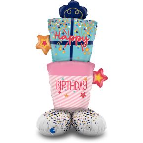 BALÃO METALIZADO THE STANDUPS - GIFT BOXES 47" GRABO