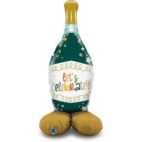 BALÃO METALIZADO THE STANDUPS - BOTTLE LETS CELEBRATE 54" GRABO