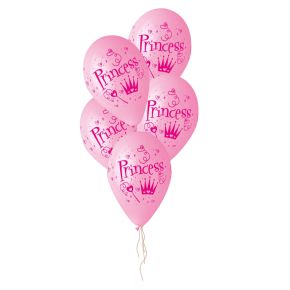 BALÃO DE LÁTEX PRINCESS PINK GS120 COM 5 UNIDADES -13''