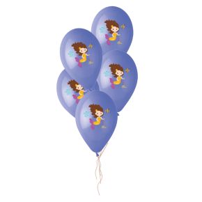 BALÃO DE LÁTEX SWEET MERMAID VIOLETA GS120 COM 5 UNIDADES -13''