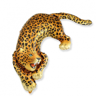 BALÃO METALIZADO LEOPARDO SELVAGEM SHAPE HSG FLEXMETAL