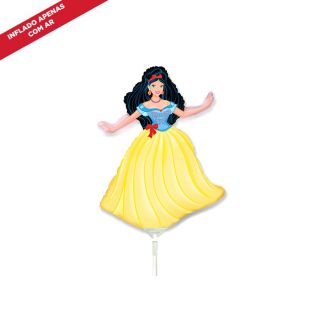 BALÃO METALIZADO BRANCA DE NEVE SHAPE 14" FLEXMETAL